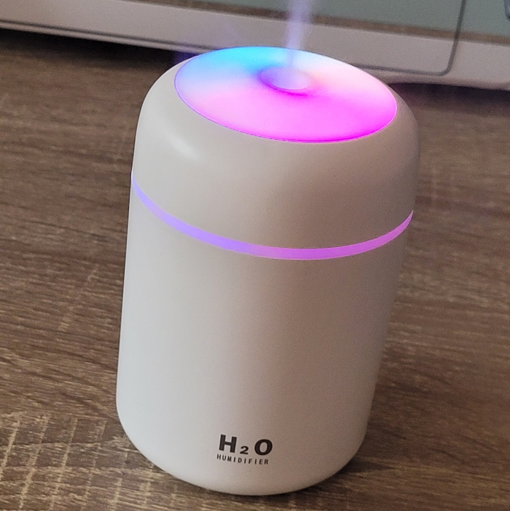 Portable 300ML Mini Cup Spray Humidifier with Night Light